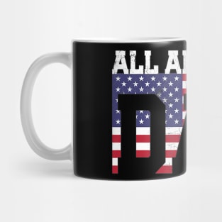 Dad 4th of July American Flag USA America Father's Day Mug